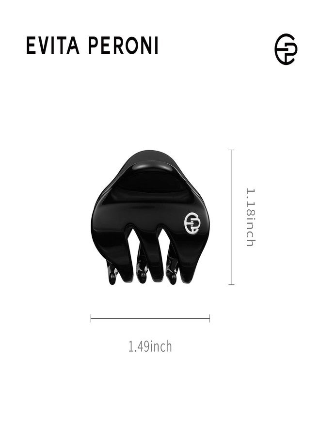 EVITA PERONI Small Hair Clips, Mini Hair Clip for Hair, Little Tiny Claw Clips for Women Girls Half Updo, Elegant Black - Image 5